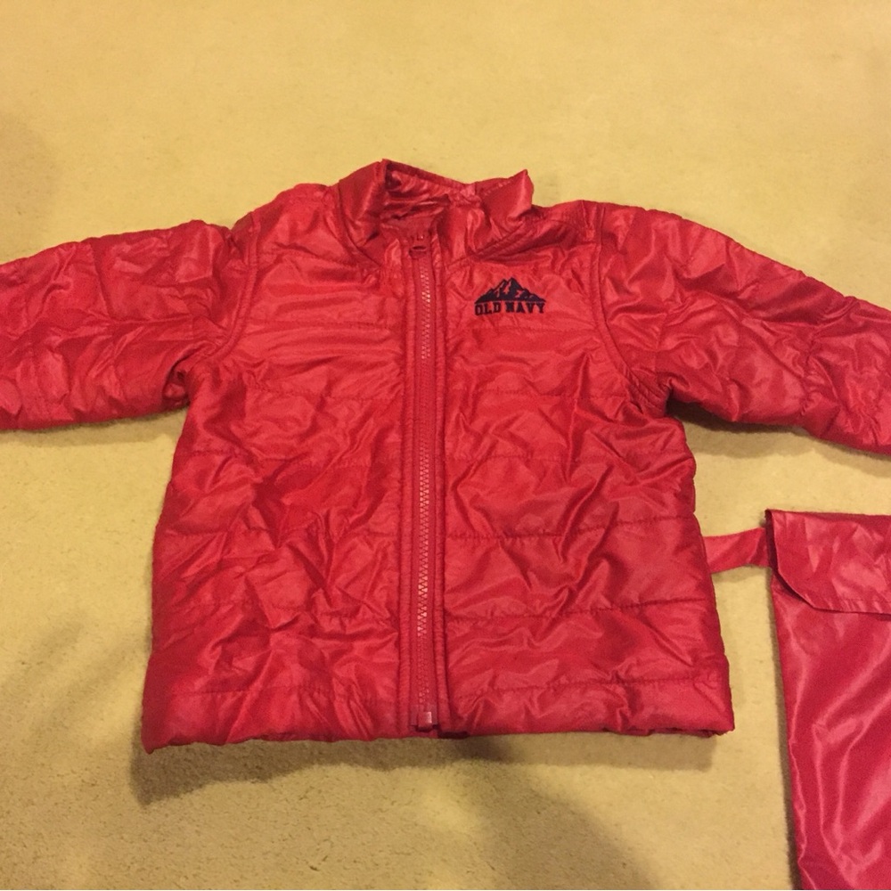 Old Navy Vibrant Red Quilted Jacket
